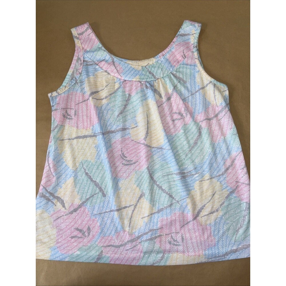 Vintage Bond Brook Women’s tank Top Size Large Pastel 90s mom style
